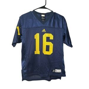 Michigan Adidas Football Jersey #16 Youth Size Large (14/16)‎